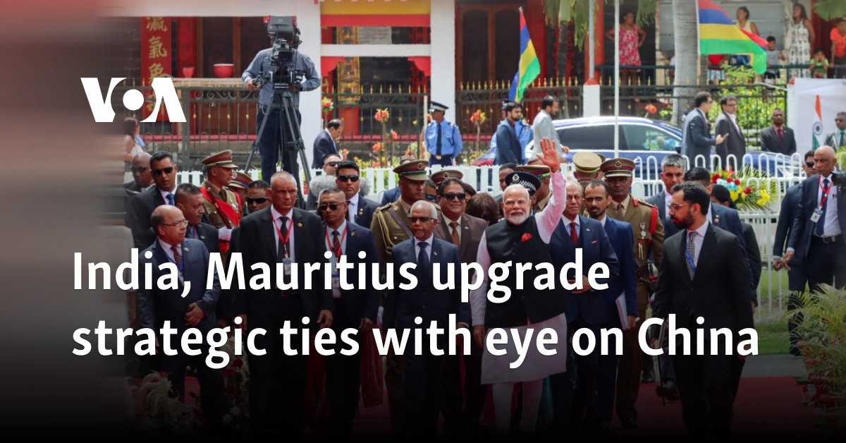 India, Mauritius upgrade strategic ties with eye on China