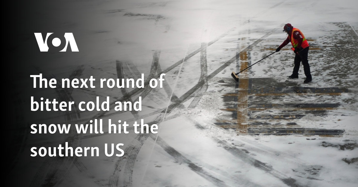 The next round of bitter cold and snow will hit the southern US