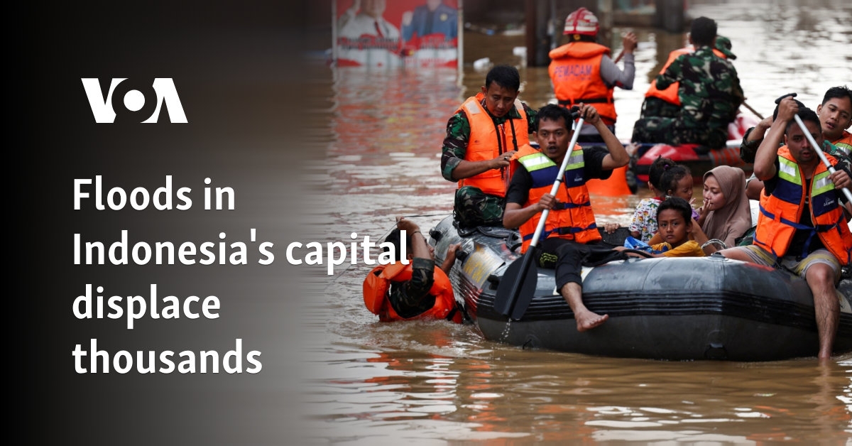 Floods in Indonesia's capital displace thousands