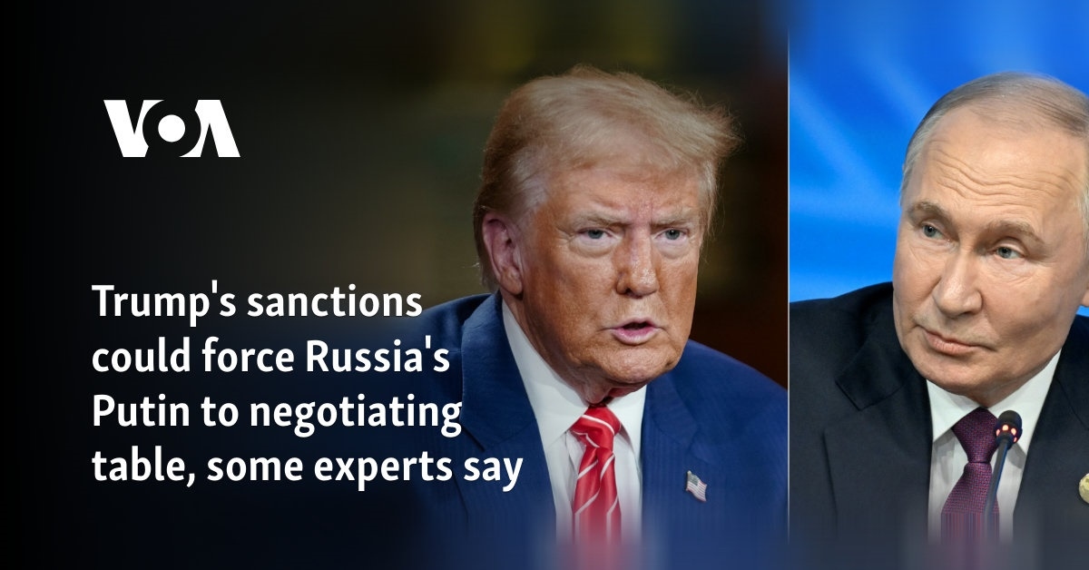 Trump's sanctions could force Russia's Putin to negotiating table, some experts say