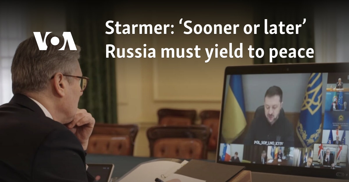 Starmer: ‘Sooner or later' Russia must yield to peace