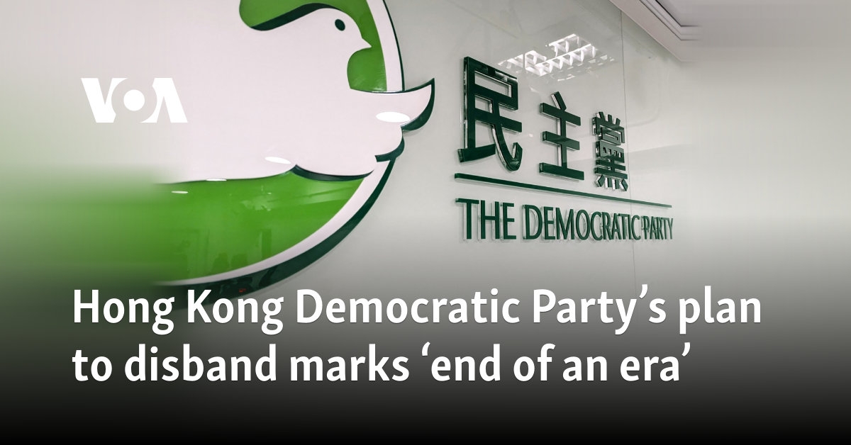 Hong Kong Democratic Party's plan to disband marks ‘end of an era'