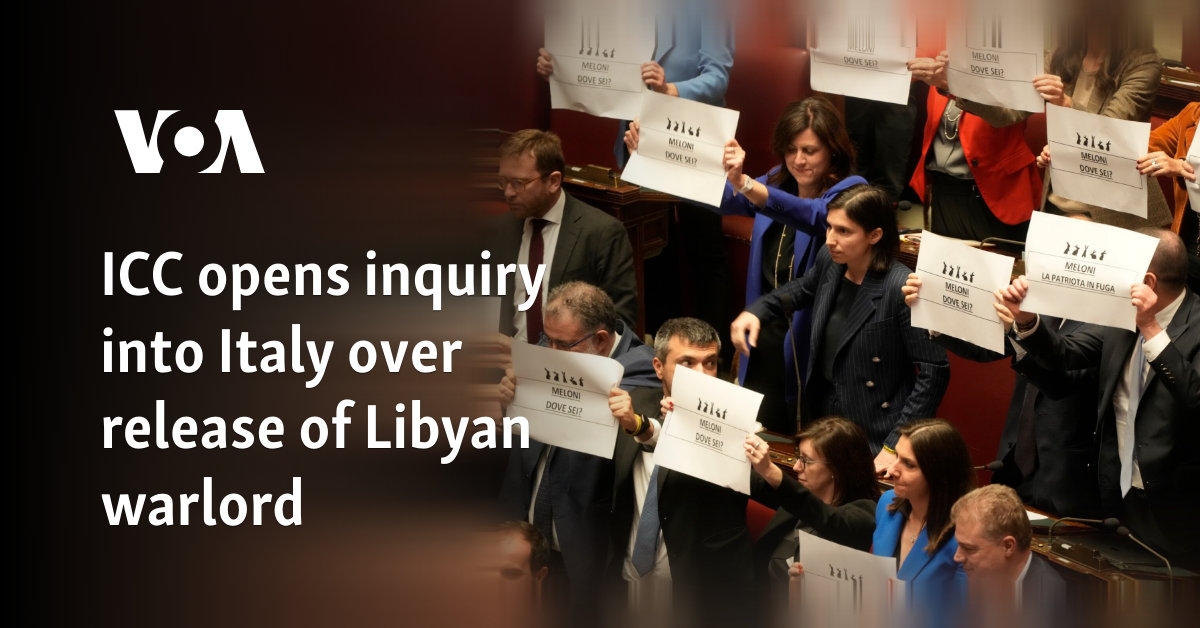ICC opens inquiry into Italy over release of Libyan warlord