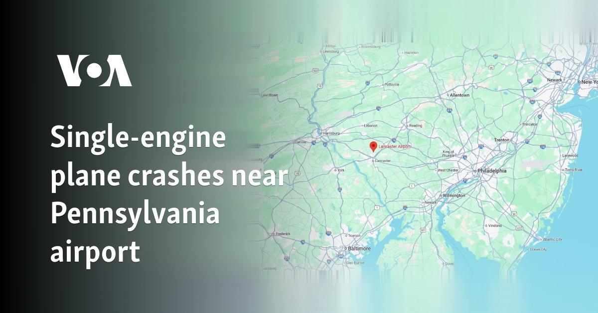 Single-engine plane crashes near Pennsylvania airport