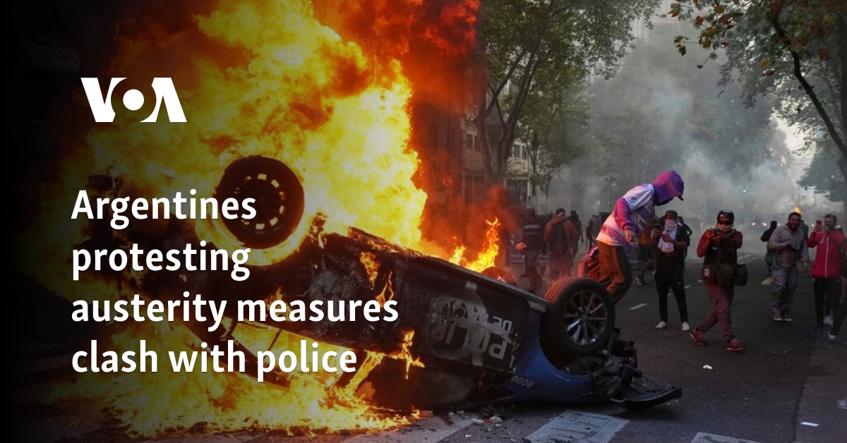 Argentines protesting austerity measures clash with police