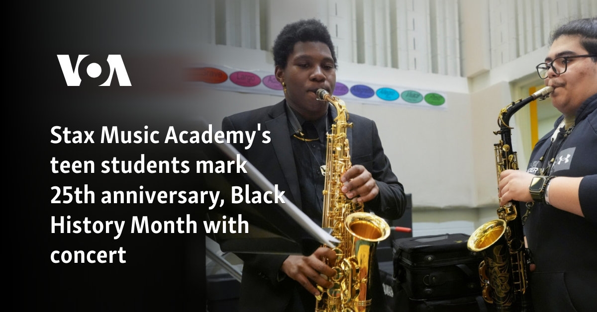 Stax Music Academy's teen students mark 25th anniversary, Black History Month with concert