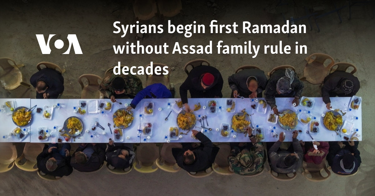 Syrians begin first Ramadan without Assad family rule in decades