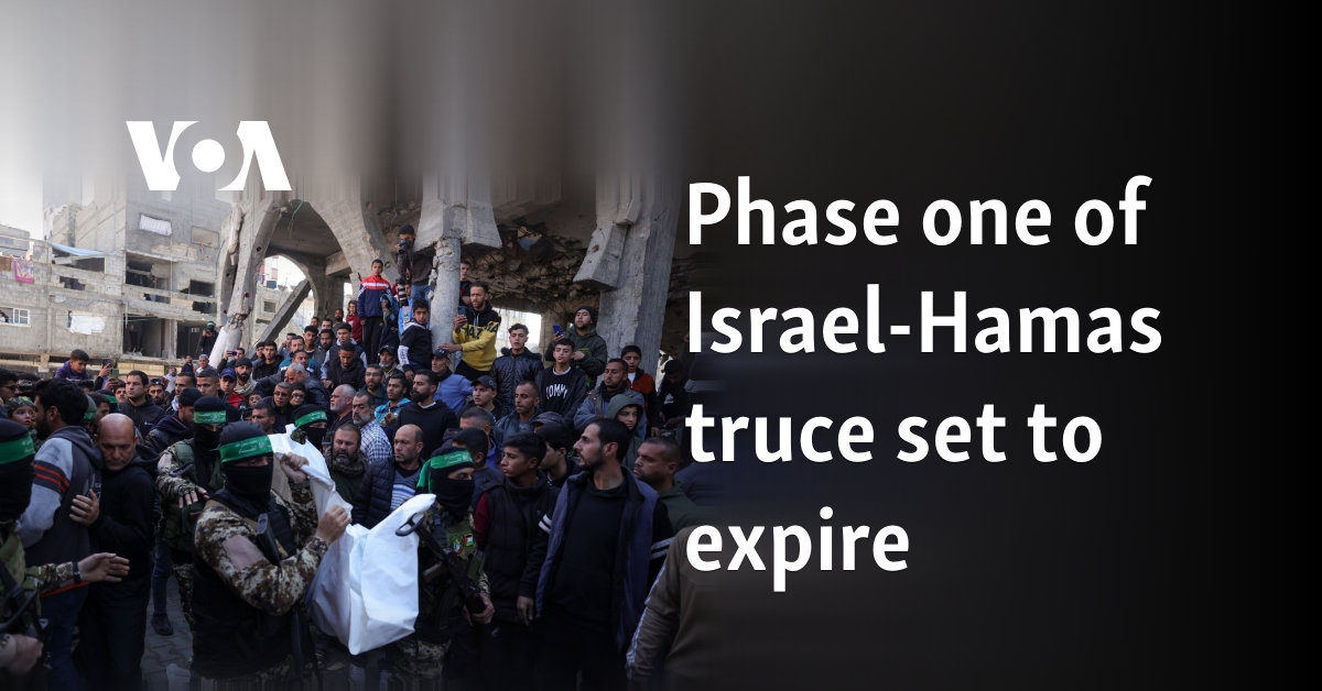 Phase one of Israel-Hamas truce set to expire