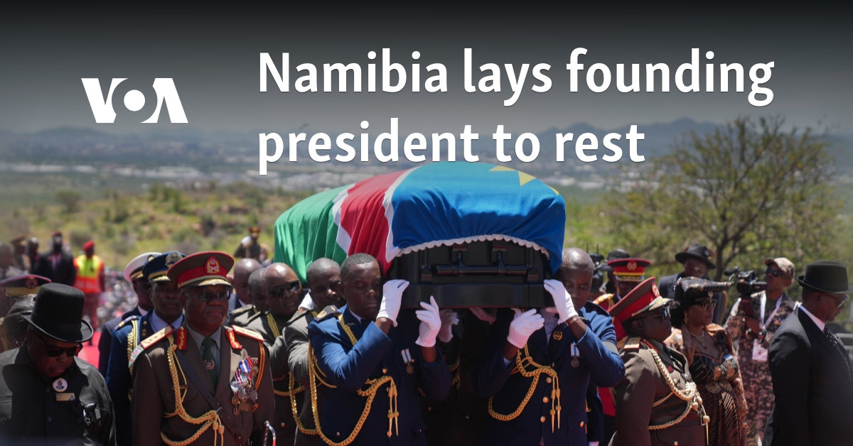 Namibia lays founding president to rest
