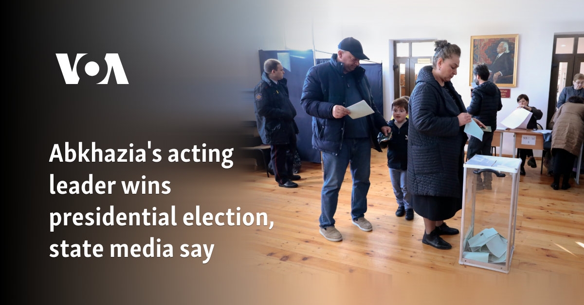 Abkhazia's acting leader wins presidential election, state media say