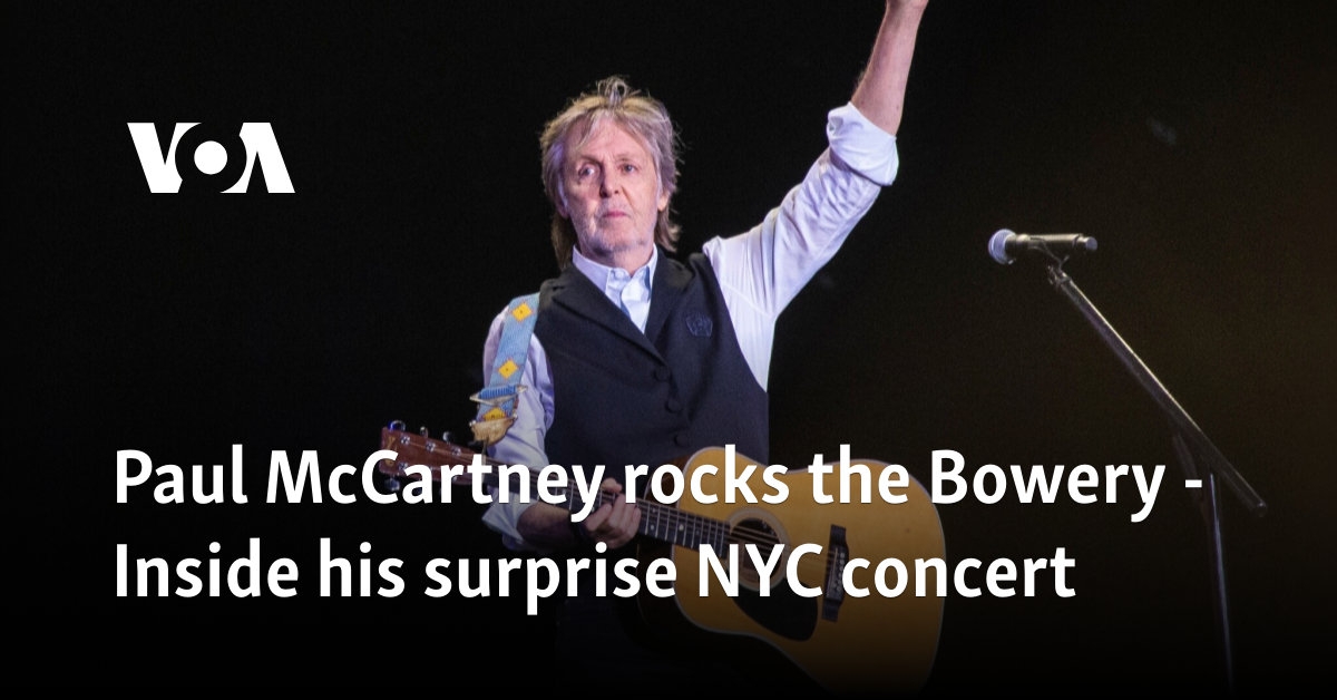 Paul McCartney rocks the Bowery - Inside his surprise NYC concert