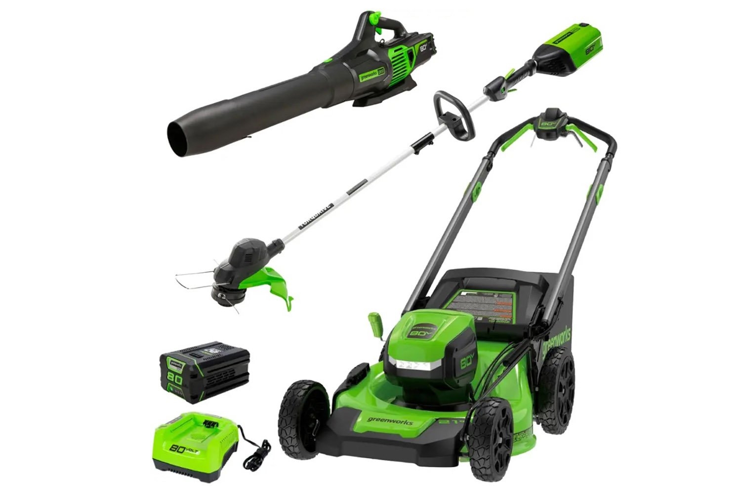 Greenworks Lawn Care Combo With Mower, Trimmer, and Blower Is $500 Off, Only at Best Buy for Memorial Day