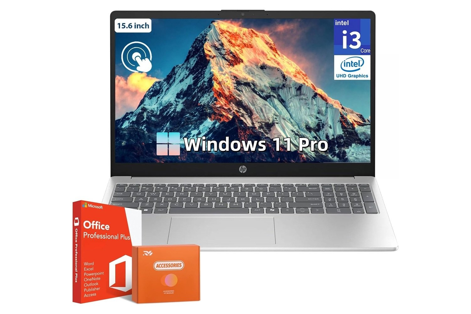 This HP Touchscreen Laptop for 73% Off Comes With Microsoft Office Plus a Ton of Accessories