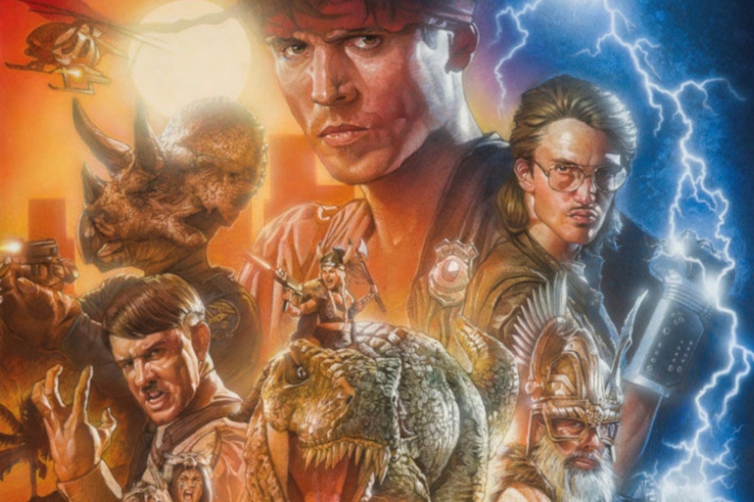 Here's Why You Can't See Arnold Schwarzenegger Riding a Giant Dinosaur