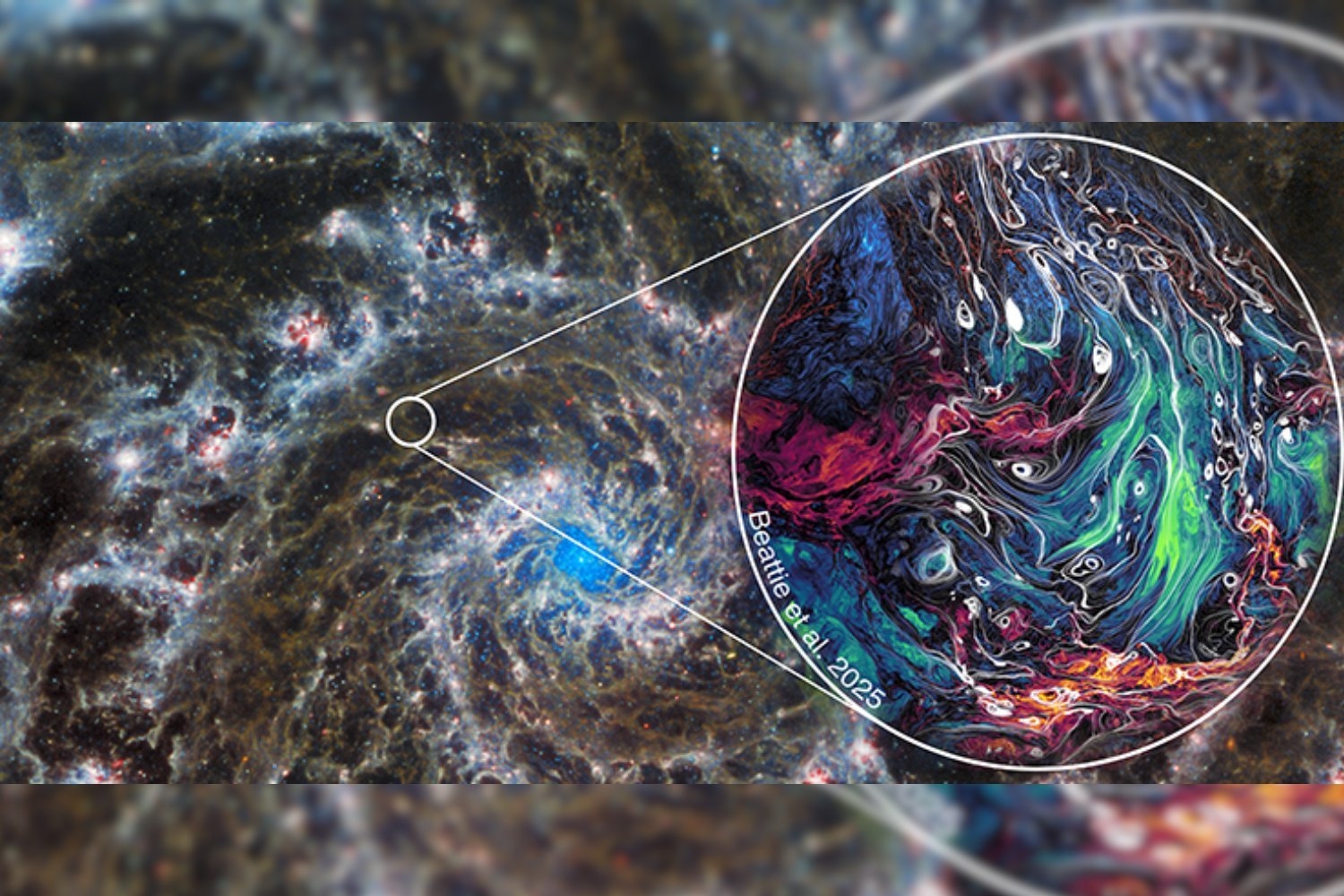 Most Detailed Simulation of Magnetic Turbulence in Space Is Surprisingly Beautiful