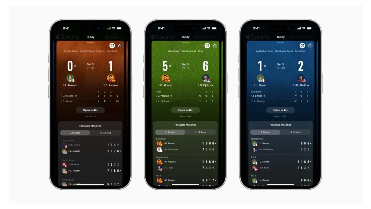 Apple Hopes Tennis Will Remind You the Apple Sports App Exists