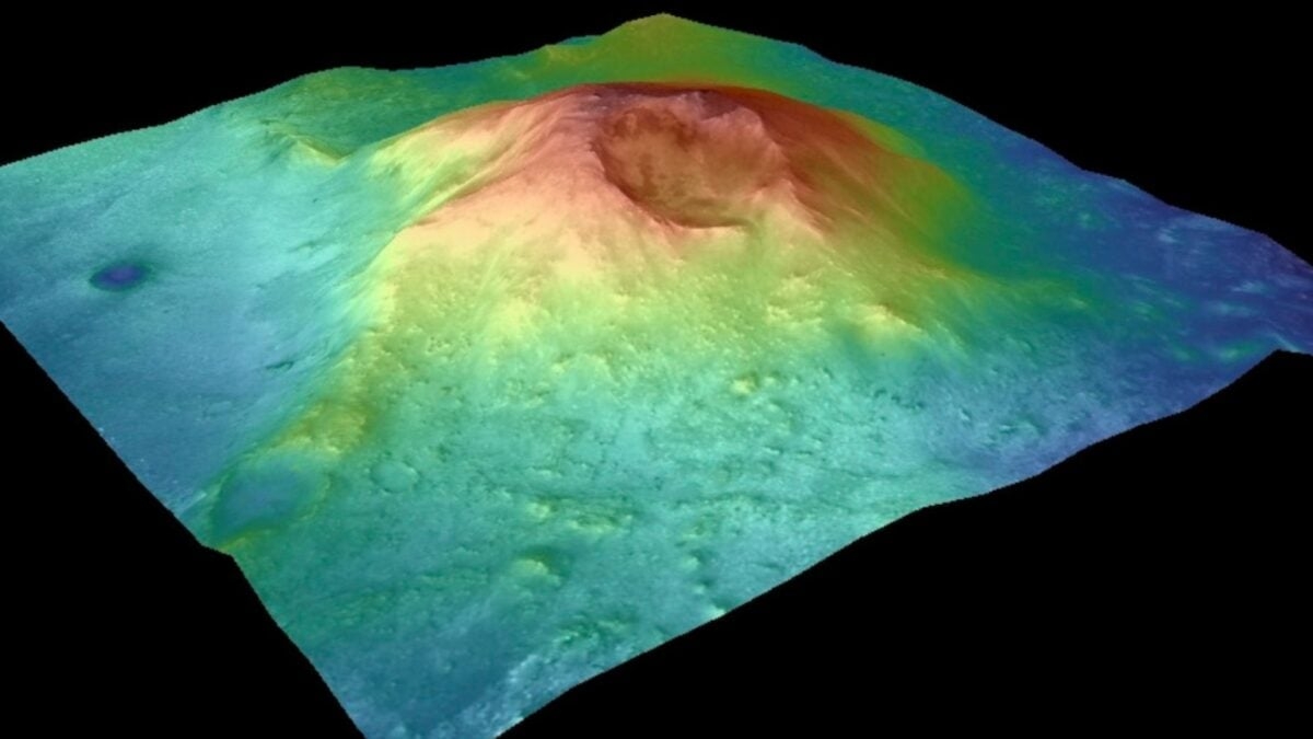 Astronomers Find Hidden Volcano on Mars