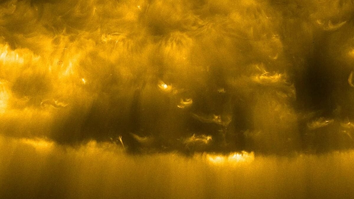 Solar Orbiter Captures First Clear Views of Sun's South Pole—and It's a Hot Mess