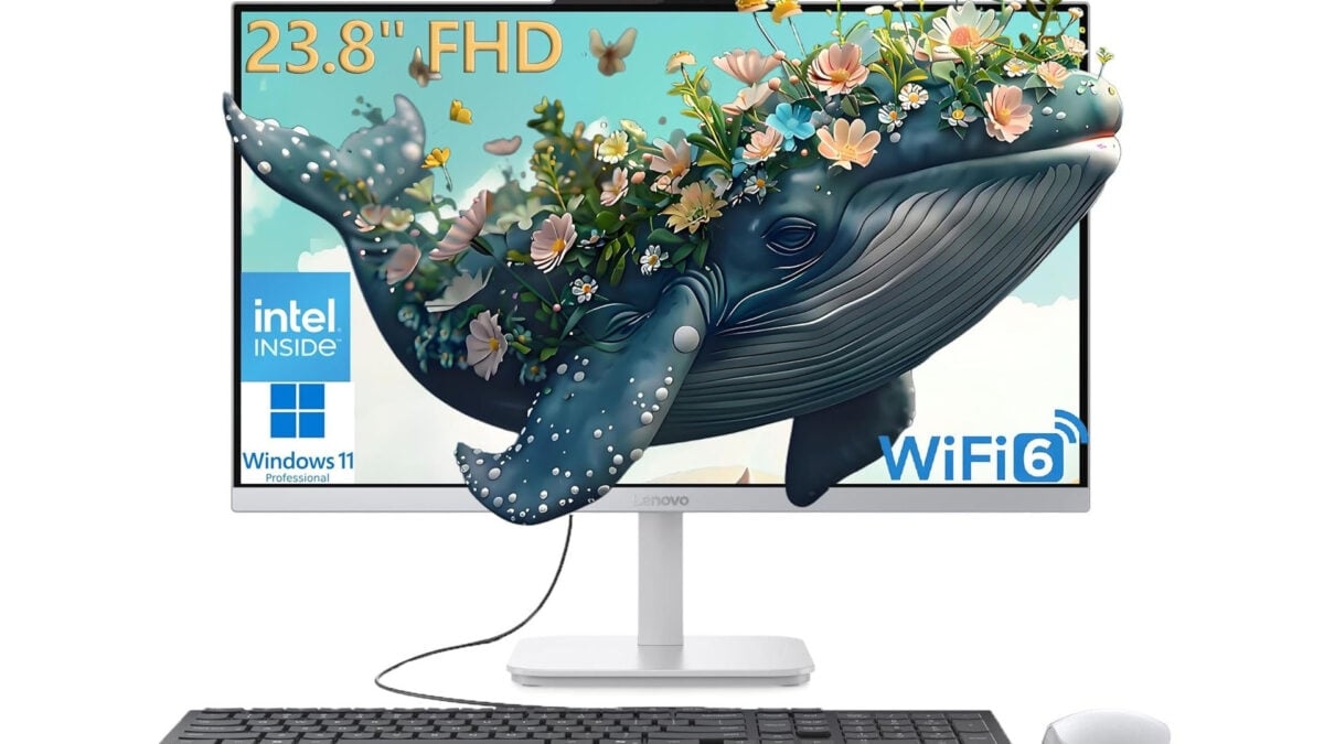 Lenovo All-in-One Desktop (32GB RAM, 1TB SSD) Feels Free at 65% Off, With Windows 11 Pro and Accessories