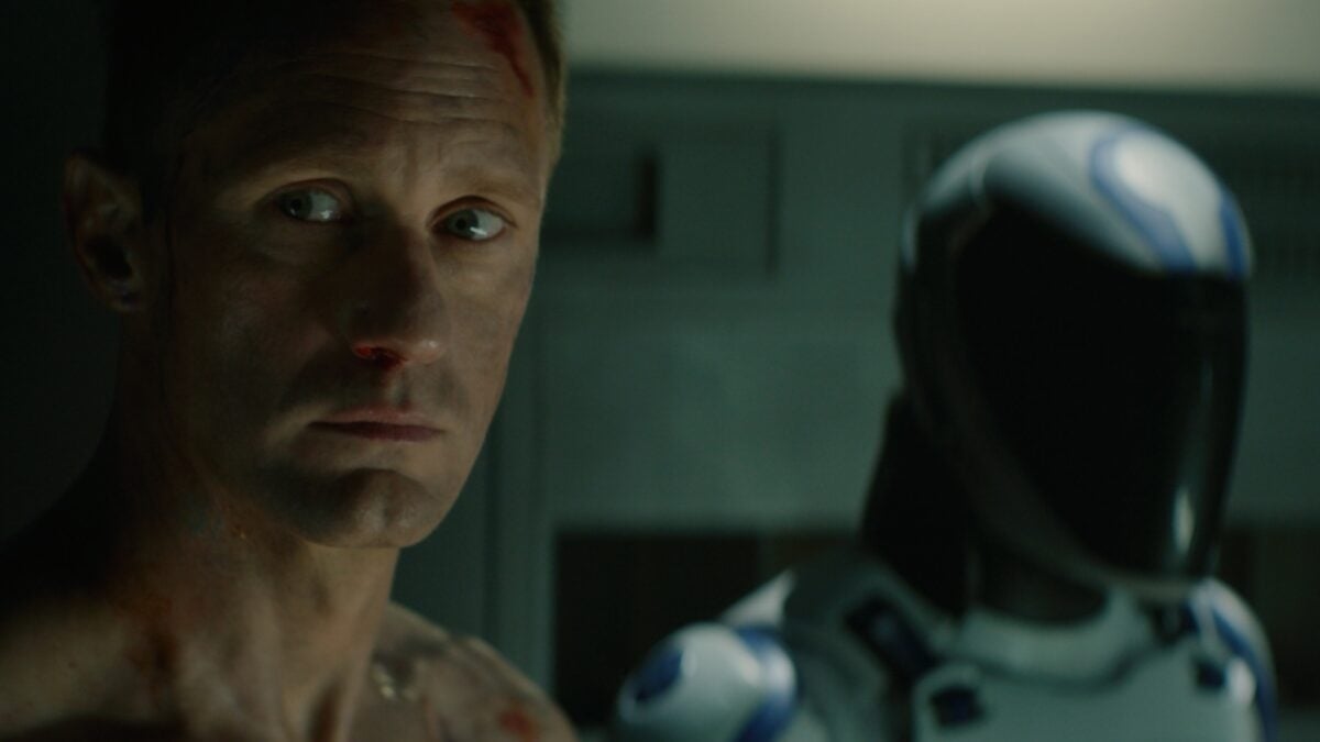 Alexander Skarsgård Ruined Multiple ‘Murderbot' Finale Scenes by Crying