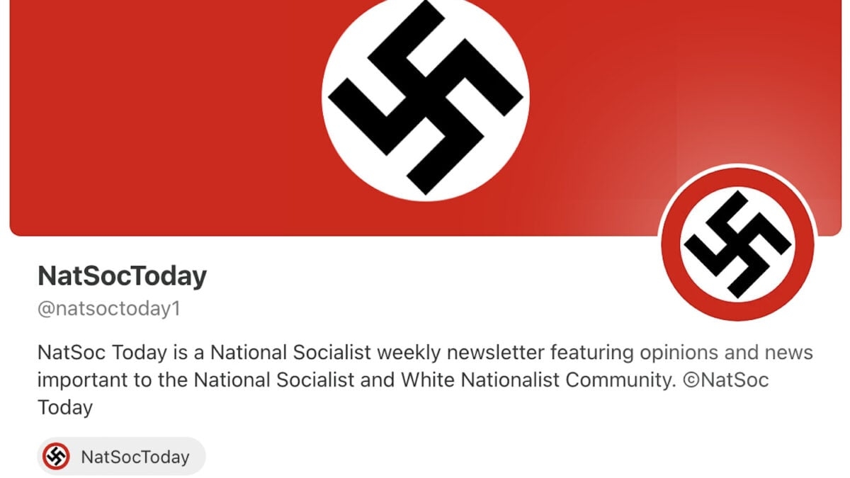 Substack Sends Push Alert for Nazi Newsletter
