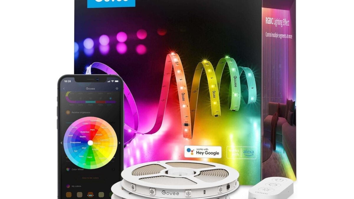 Govee 50ft (2-Pack) RGBIC LED Strip Lights Cost Less Than Prime Day, Basically Free Per Pack