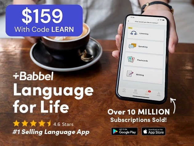 Access Every Single Babbel Language Lesson for Life with This Special Offer, Ends Today