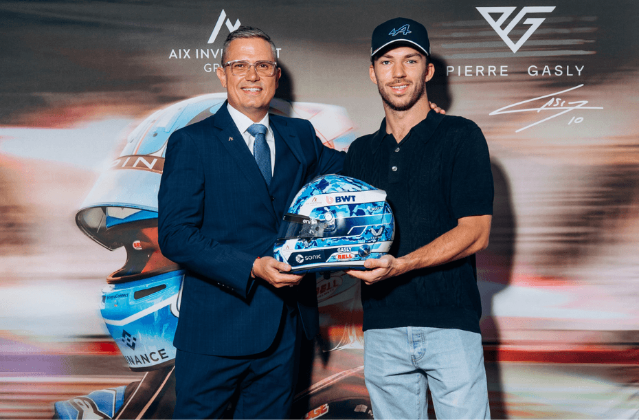 AIX Investment Group steps into Formula 1 with Pierre Gasly