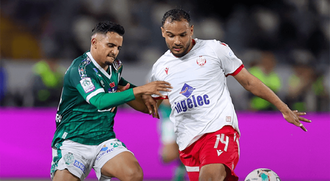 البطولة الاحترافية : الوداد الرياضي يتعادل مع الرجاء الرياضي في الديربي البيضاوي (1-1)
