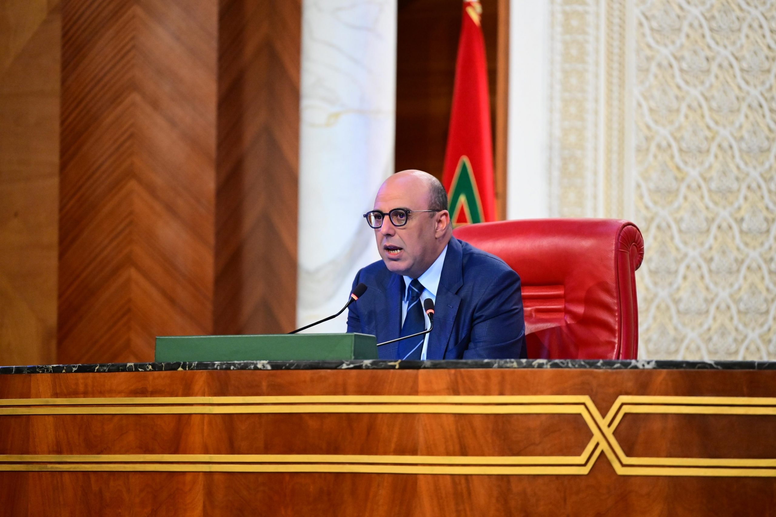 برقية ولاء وإخلاص مرفوعة إلى جلالة الملك من رئيس مجلس المستشارين بمناسبة اختتام الدورة الثانية من السنة التشريعية 2024-2025