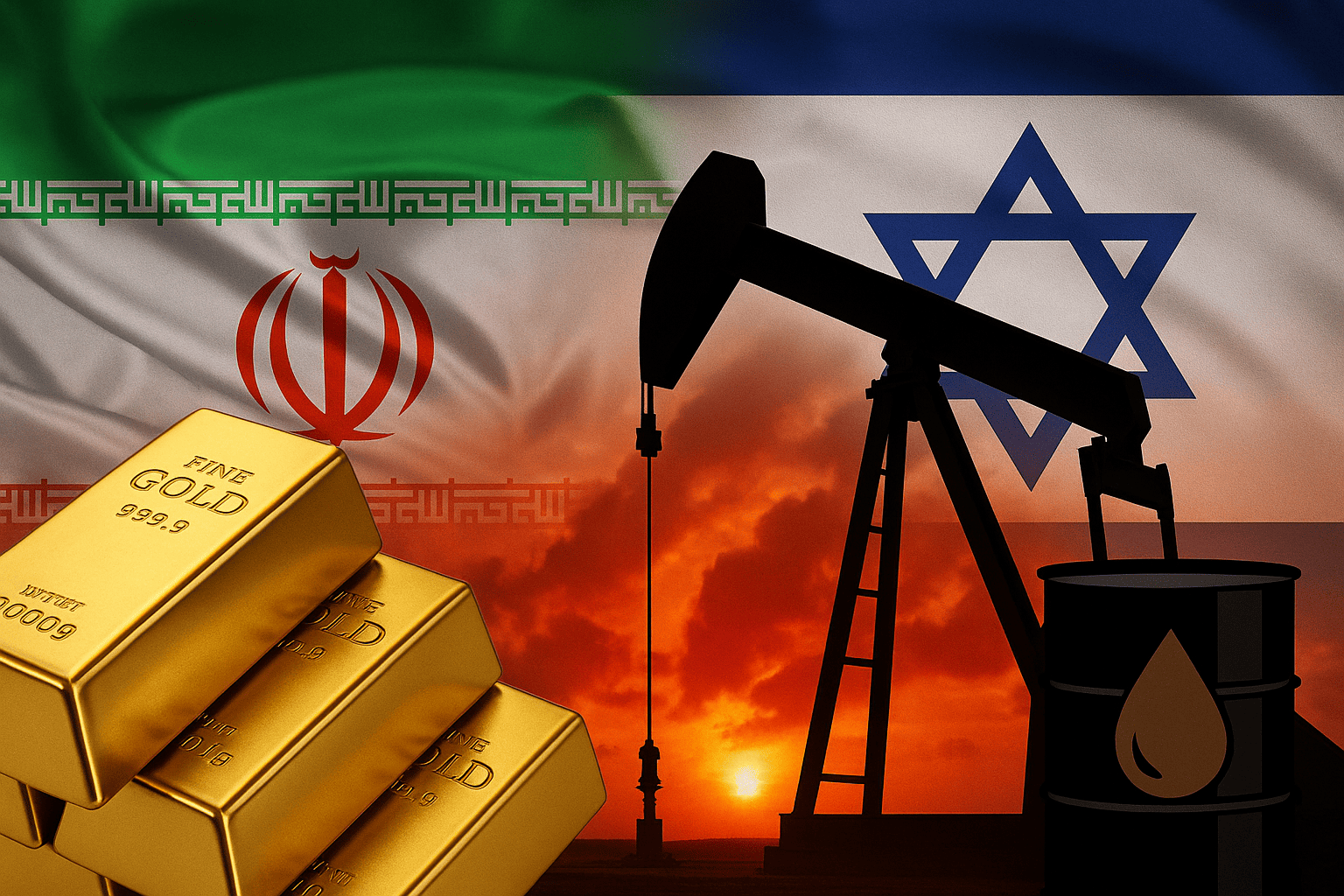 الذهب والنفط.. رهائن التصعيد بين إيران وإسرائيل