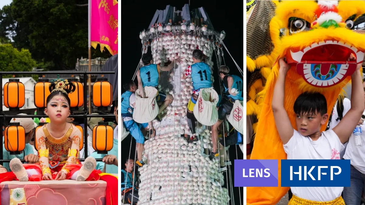HKFP Lens: Hong Kong's Cheung Chau bun festival returns – with fewer visitors than last year