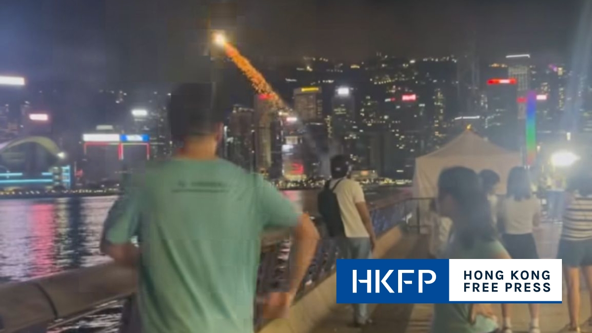 Mainland Chinese man arrested for allegedly igniting fireworks in Hong Kong