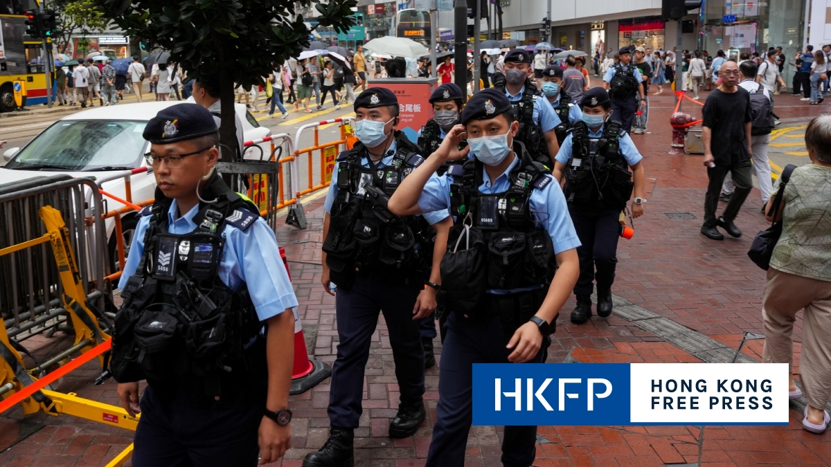 In Pictures: Hong Kong police deploy armoured vehicle in Causeway Bay on Tiananmen crackdown anniversary