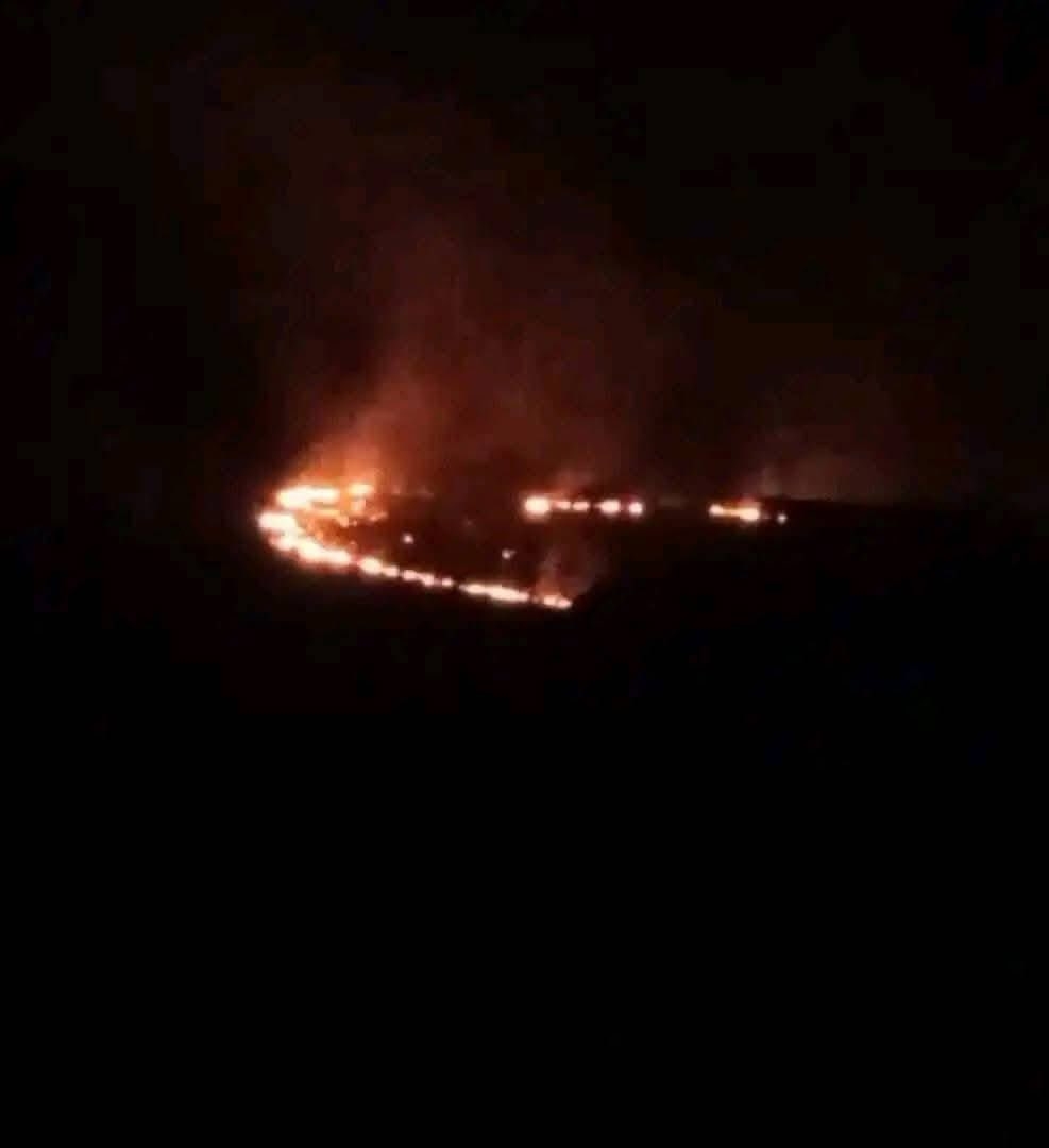 الشبكة اليمنية: حرق مزارع مريس محاولة لفرض تهجير قسري وتغيير ديموغرافي