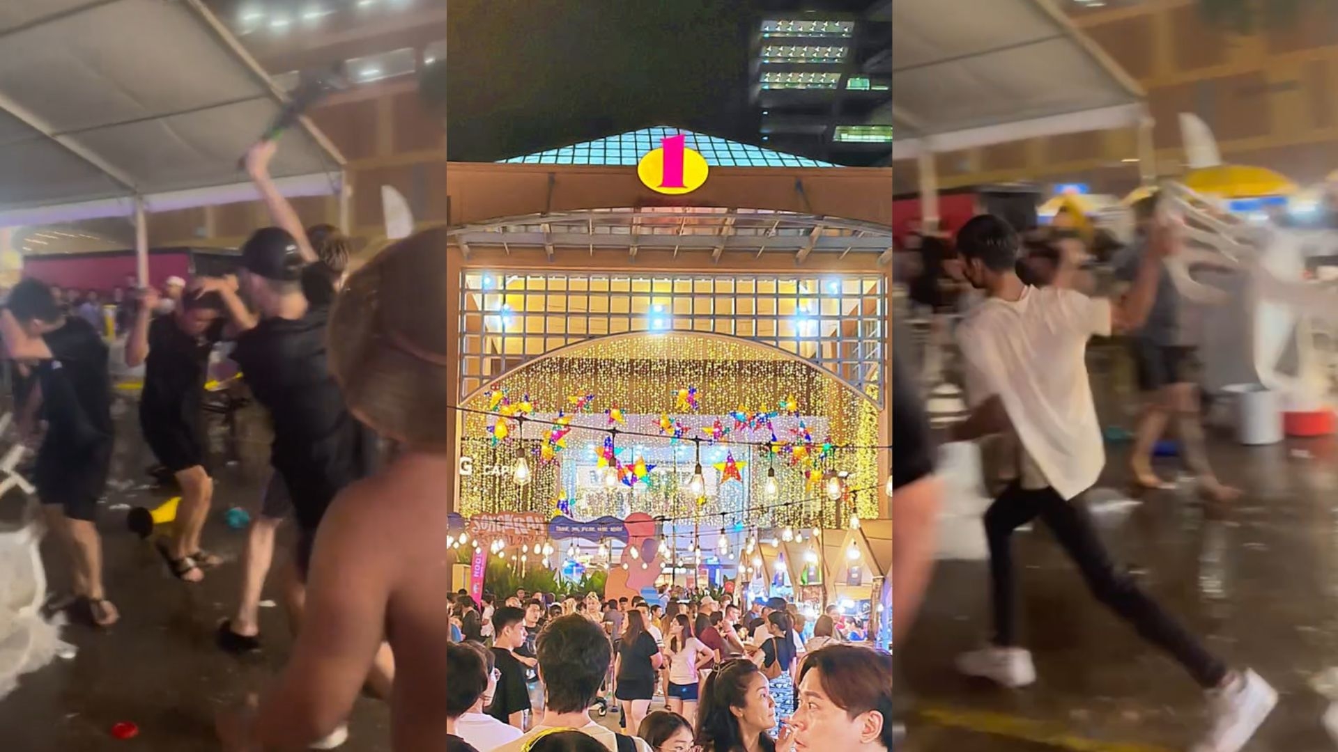 (Video) Fight Broke Out During Songkran Festival At 1 Utama