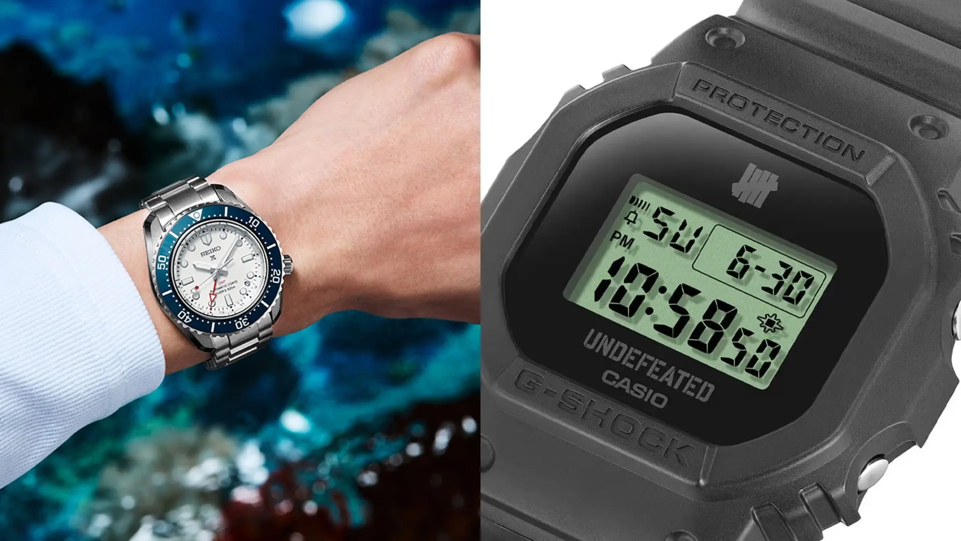 2 New Drops From G-SHOCK x UNDEFEATED & Seiko Are Giving Major Boss Vibes