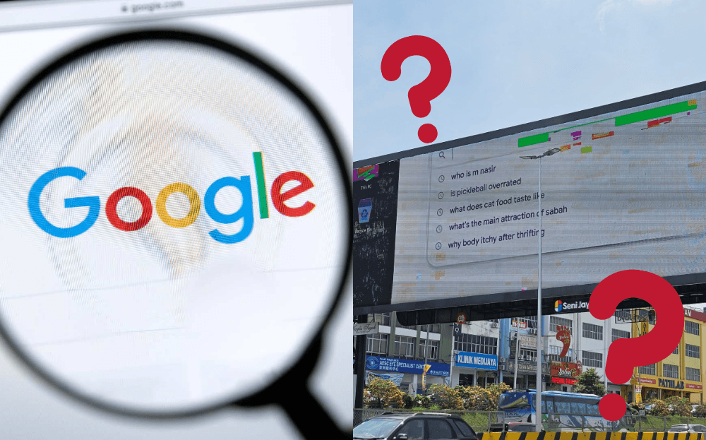Caught in 4K: Netizens React To Mysterious Search History 'Leak' On KL Billboard