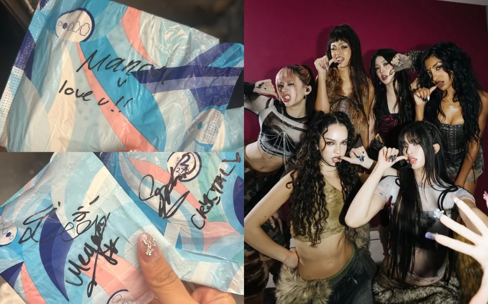(Video) Fan Requests KATSEYE Members To Sign Her Sanitary Pad During Event