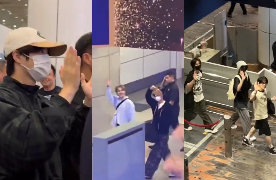 (Video) EXO Suho, TREASURE & CRAVITY Members Greeted By Fans After Arriving At KLIA