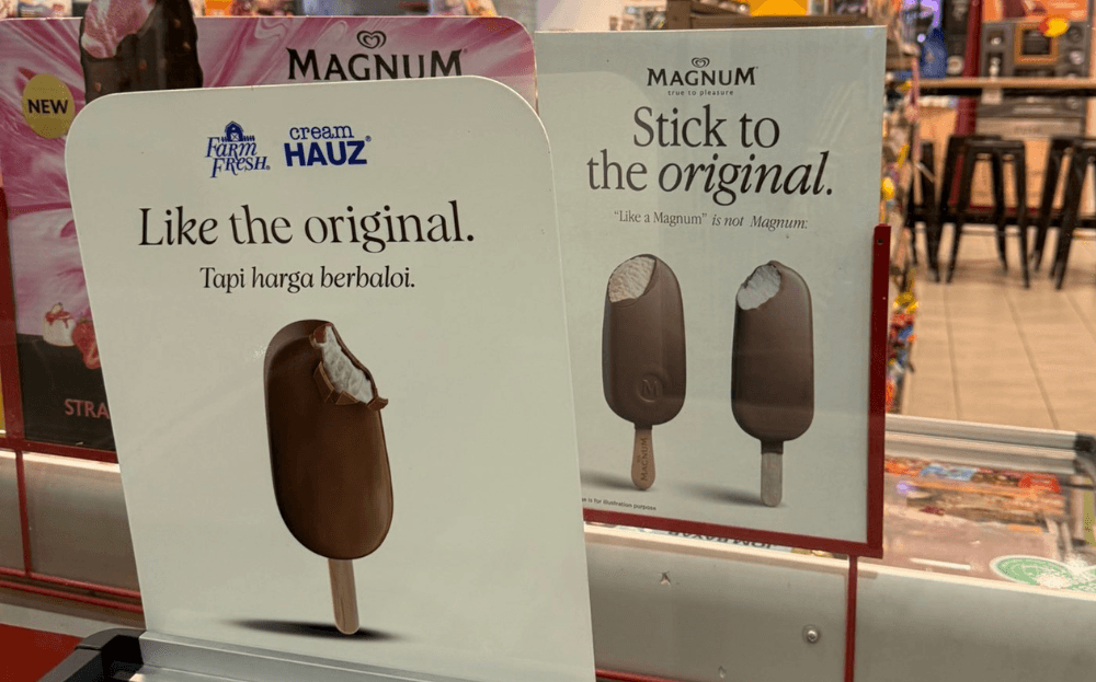 Netizens LOL At Local Dairy Brand Farm Fresh 'Shading' Wall's Magnum Ice Cream