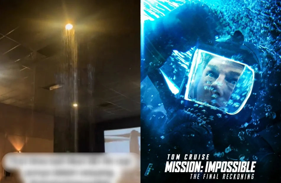 (Video) 'Mission: Impossible' In 8D! GSC Hall's Ceiling Seen Leaking During Film Screening