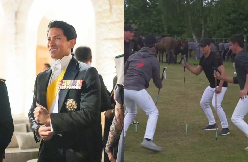 (Video) Fans Amused By Prince Mateen Losing A Catch A Stick Game