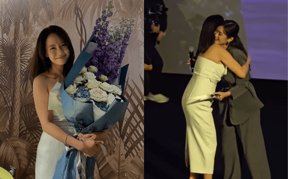 (Video) Korean Actress Song Jihyo Shares Sweet Moment With Host Natalie Chai During KL Event