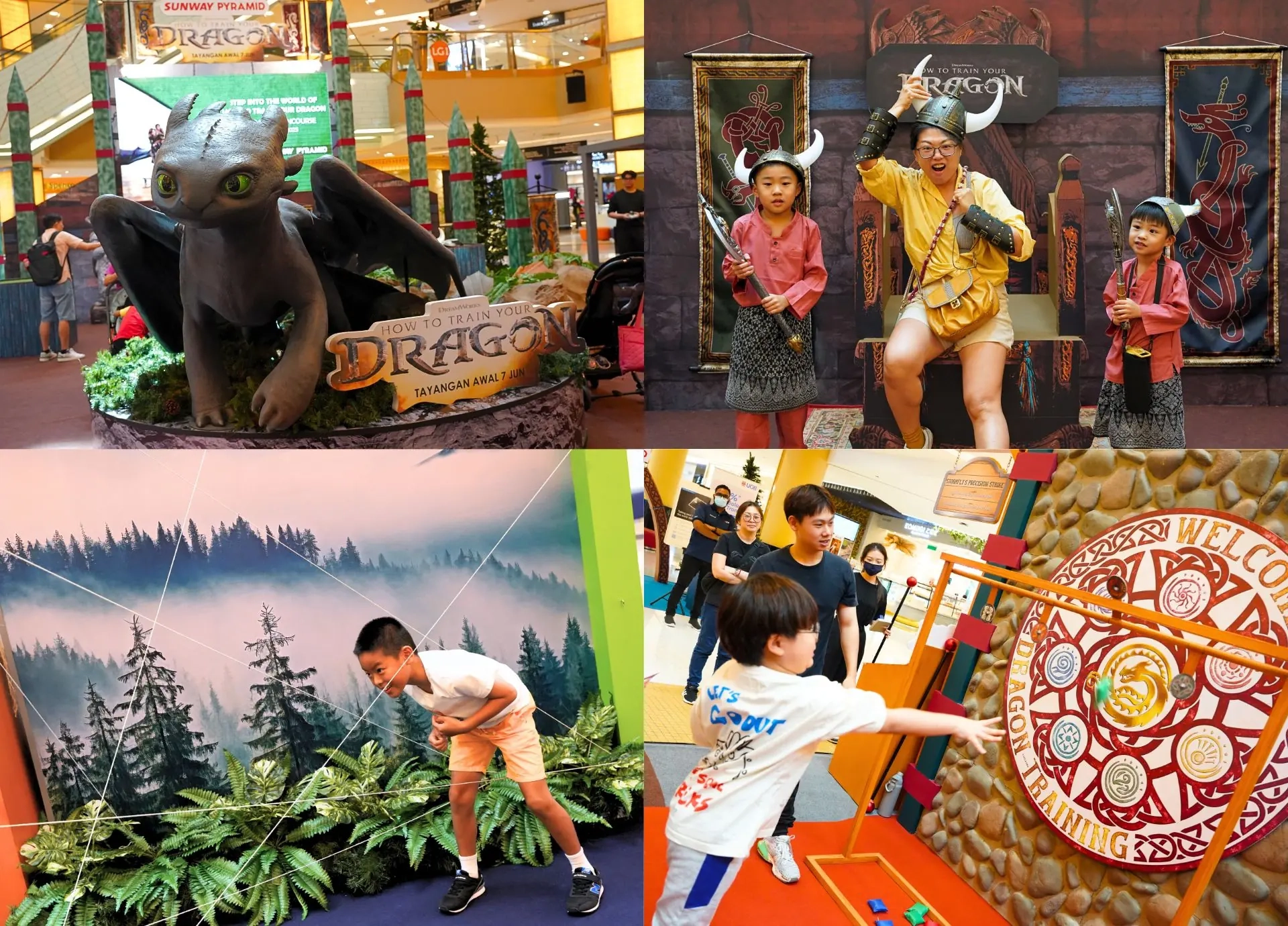 Relive Your Childhood The Viking Way With The 'How To Train Your Dragon' Pop-Up At Sunway Pyramid!