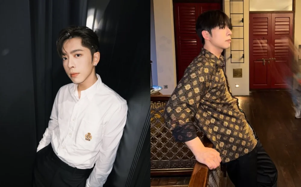 MIRROR's Edan Lui Poses With Batik Shirt During His Trip To Penang