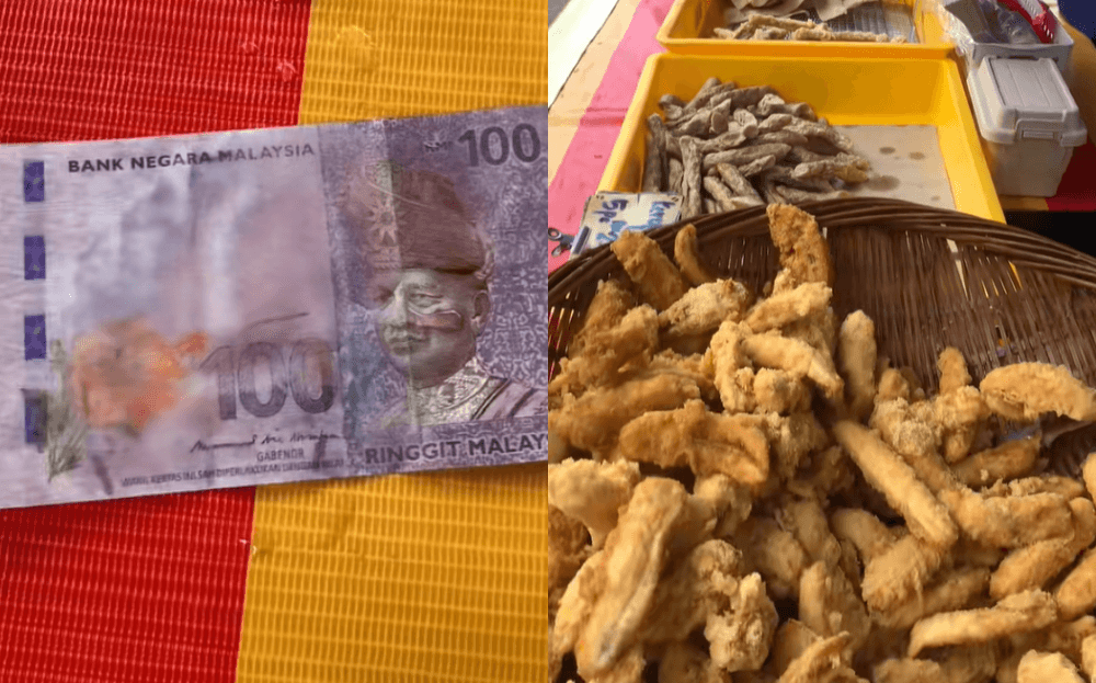 (Video) Local Pisang Goreng Vendor Scammed With Fake RM100 Note