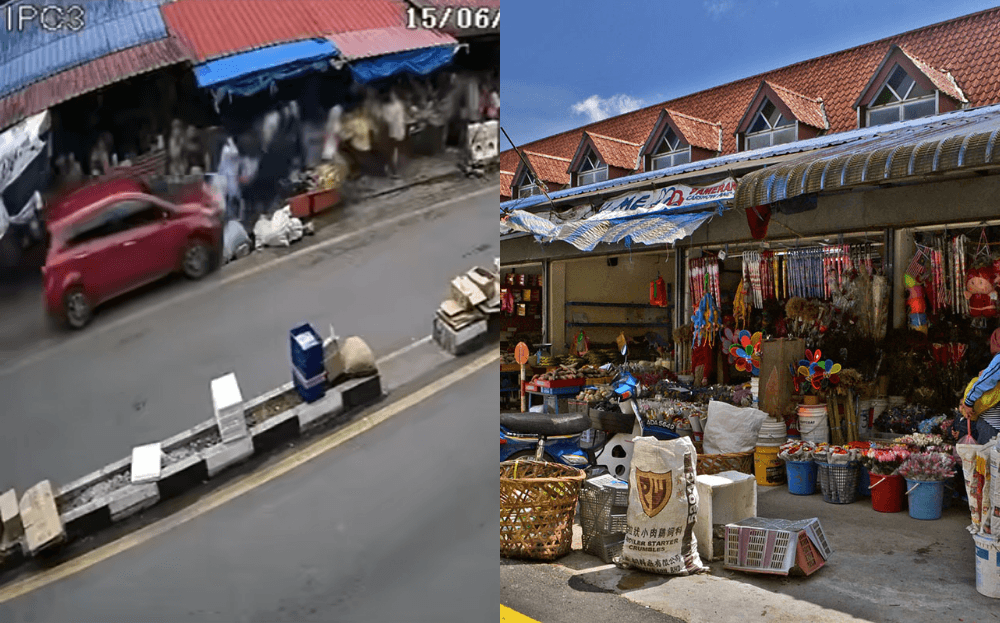 (Video) Local Man Suffers Seizure In Moving Car; Hits Mother & Children At Cameron Highlands Market