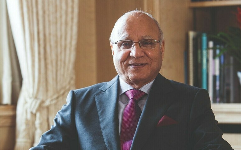 Sir Anwar's birthday tea with the King & Queen