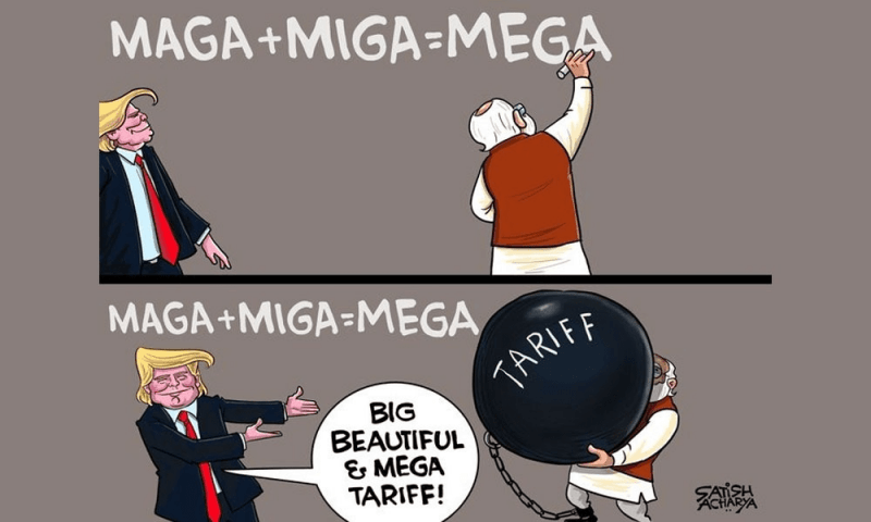 Indian netizens call for boycott of US products over Trump tariff war
